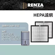 適用 Hitachi 日立 RD-22FC RD-18FC RD-FC系列 清淨型除濕機 HEPA濾網 濾芯 濾心 2入組