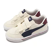 Puma 休閒鞋 Court Classic VULC FS V PS 中童 米白 紅 魔鬼氈 小朋友 運動鞋 39656001