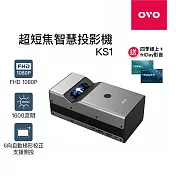 【送超值影視卡x2】OVO 1080P超短焦智慧投影機 NEO無框電視 KS1