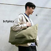 【bitplay】Weekender Canvas Tote 防潑水行旅托特包30L (帆布版) -苔蘚綠