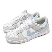 Nike 休閒鞋 Wmns Dunk Low 女鞋 白 藍 皮革 低筒 經典 運動鞋 HF0023-100