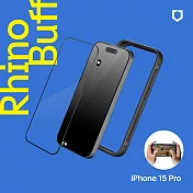 犀牛盾 iPhone 15 Pro (6.1吋) RhinoBuff FPS 精準操控套組(電競手機殼+霧面玻璃保護貼)