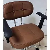 G+居家 摩登雲朵扶手辦公椅-水晶輪-黑(吧檯椅/氣壓升降椅/旋轉椅/收銀椅/會客椅) 咖啡色