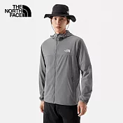 The North Face M SUN SMOOTH WIND JKT - AP 男風衣外套-灰-NF0A87VW0UZ S 灰色