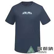 【ATUNAS 歐都納】男款吸濕排汗短袖T恤A8TS2412M/防曬透氣快乾/大尺碼* 2XL 深藍