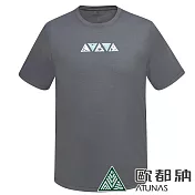 【ATUNAS 歐都納】男款吸濕排汗短袖T恤A8TS2412M/防曬透氣快乾/大尺碼* XL 碳灰