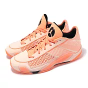 Nike 籃球鞋 Air Jordan XXXVIII Low PF 男鞋 橘 黑 Crimson Tint FD2325-800