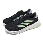 adidas 慢跑鞋 Supernova Stride M 男鞋 黑 綠 透氣 回彈 輕量 運動鞋 愛迪達 IG8315