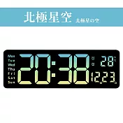 【DR.Story】日式好評超大字體LED顯示電子時鐘(led時鐘大數字 電子時鐘壁掛) 北極星空-16吋