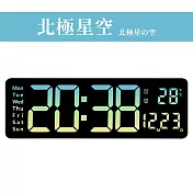 【DR.Story】日式好評超大字體LED顯示電子時鐘(led時鐘大數字 電子時鐘壁掛)  北極星空-16吋