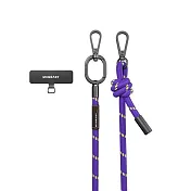 MAGEASY 8.3 mm Strap 掛繩/掛繩片組 (相容 iOS / Android 手機殼) 紫色/瑩光綠