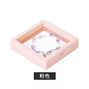 【上手家居】8入組 防氧化薄膜收納盒7x7cm(懸浮盒/飾品收納盒/耳環收納盒/項鍊收納盒) 粉色