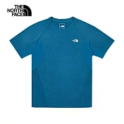 The North Face M BRIDGER NEW S/S SHIRT - AP 男短袖上衣-藍-NF0A7WD3O01 2XL 藍色