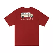 The North Face U VAN LIFE GRAPHIC SS TEE 男女短袖上衣-紅-NF0A88GHPOJ M 紅色