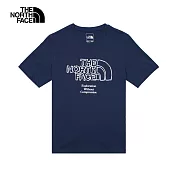 The North Face U MFO S/S ECO BRAND TEE - AP 男女短袖上衣-藍-NF0A8AUX8K2 S 藍色