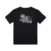 The North Face W MFO S/S EARTH DAY GRAPHIC TEE - AP 女短袖上衣-黑-NF0A8AVEJK3 L 黑色