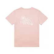 The North Face W MFO S/S EARTH DAY GRAPHIC TEE - AP 女短袖上衣-粉-NF0A8AVELK6 M 粉紅色