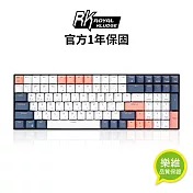 【rk】rk100 96% 藍牙三模無線機械鍵盤 紅軸 冰藍光 pbt 藍莓