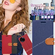 CITY BOSS For Realme11/11X 浪漫都會支架皮套 藍色