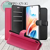 DAPAD for OPPO A79 5G 百搭時代多卡式夾層皮套 玫紅