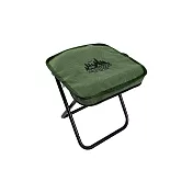 E.C outdoor 迷你超輕量折疊鋁合金椅凳 摺疊凳 戰術馬扎 排隊椅 營椅 釣魚 摺疊椅 童軍椅 -軍綠色