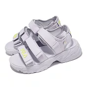 Fila 涼鞋 Tapered Sandals 女鞋 紫 魔鬼氈 抓地 厚底增高 涼拖鞋 斐樂 5S316Y919