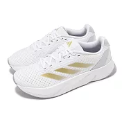 adidas 慢跑鞋 Duramo SL W 女鞋 白 金 緩衝 回彈 輕量 運動鞋 愛迪達 IF7883