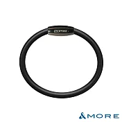 &MORE愛迪莫 GX Pro 石墨烯超傳導鈦鍺手環 M 神秘槍灰+黑色