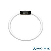 &MORE愛迪莫 GX Pro 石墨烯超傳導鈦鍺手環 S 神秘槍灰+白色