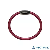 &MORE愛迪莫 GX Pro 石墨烯超傳導鈦鍺手環 S 神秘槍灰+紅色