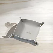 mosy mosy|皮革收納盒 多色可選 - 淺灰