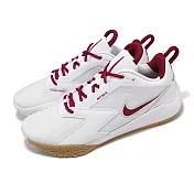 Nike 排球鞋 Air Zoom HyperAce 3 男鞋 女鞋 白 紅 室內運動 運動鞋 FQ7074-100