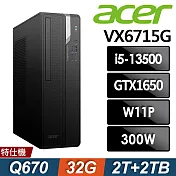 Acer VX6715G (i5-13500/32G/2TB+2TB SSD/GTX1650-4G/W11P)