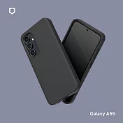 犀牛盾 Samsung Galaxy A55 (6.6吋) SolidSuit (MagSafe兼容) 經典防摔背蓋手機保護殼 - 經典黑