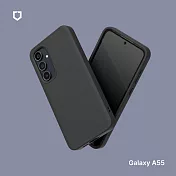 犀牛盾 Samsung  Galaxy A55 (6.6吋) SolidSuit (MagSafe兼容) 經典防摔背蓋手機保護殼 - 經典黑