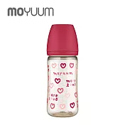 MOYUUM 韓國 PPSU 寬口奶瓶 270ml (2m+) - 莓果心心 (SOOSOOJIN聯名款)