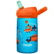 【美國 CamelBak】350ml eddy+兒童吸管不鏽鋼保溫瓶(保冰) - 工程推土車