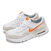 Nike 休閒鞋 Air Max Systm PS 中童 白 橘 小朋友 魔鬼氈 拼接 運動鞋 DQ0285-114