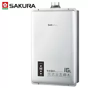 【SAKURA 櫻花】16L 智能恆溫熱水器 DH1605 (天然瓦斯NG1) FE式 送安裝