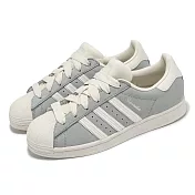 adidas 休閒鞋 Superstar W 女鞋 灰 白 貝殼頭 三葉草 愛迪達 IE3038