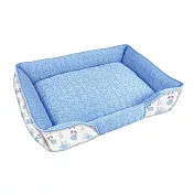 JohoE嚴選 極致舒適玉石冰雪涼感寵物床-中小型M(睡墊/涼墊) 藍熊兔