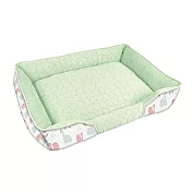 JohoE嚴選 極致舒適玉石冰雪涼感寵物床-小型S(睡墊/涼墊) 綠恐龍
