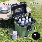 【日本jej】ijssel 日本製手提肩揹兩用保冷冰桶-7l- 軍綠