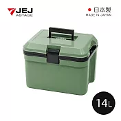 【日本JEJ】IJSSEL 日本製手提肩揹兩用保冷冰桶-14L- 軍綠