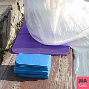 JIAGO 可折疊戶外防髒防潮坐墊 藍色