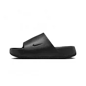 W Nike Calm Slide Sail Black 麵包拖鞋 黑 女鞋 拖鞋 休閒 厚底 防水 DX4816-001 US7 黑