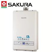 【SAKURA 櫻花】13L 數位恆溫熱水器 SH1335 (桶裝瓦斯LPG) 送安裝