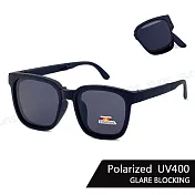 【SUNS】頂級兒童折疊偏光太陽眼鏡 Polarized 彈力壓不壞材質 時尚方框ins墨鏡 防眩光 抗UV400 黑框黑腳