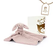 英國 JELLYCAT 奢華致臻兔安撫巾 乾燥玫瑰