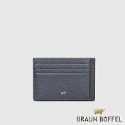 【BRAUN BUFFEL 德國小金牛】台灣總代理 瓦拉頓-TW 6卡卡夾-深藍色/BF537-151-MAR